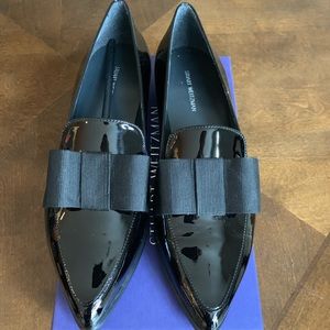 NWT Stuart Weitzman patent leather loafers